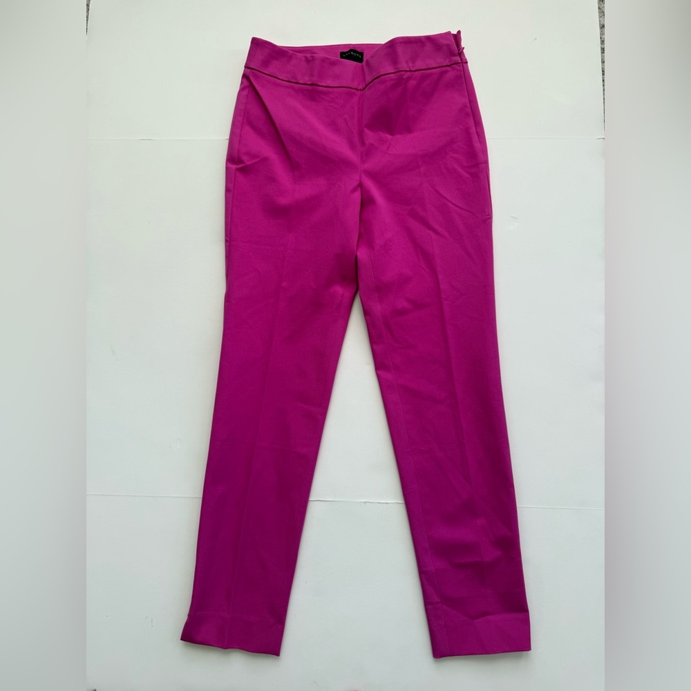 NWT Talbots Chatham Ankle Pants Size 4 Pink Slim Leg Work Career
